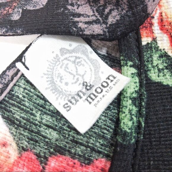 Floral Choker Collar Tank Top Dress Sz S - Picture 8 of 10